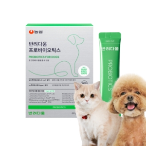 농심 반려다움 프로바이오틱스 유산균 60g (2g x 30p) (1개)