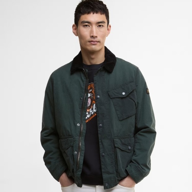 남성 B.Intl Drifter 왁스 자켓 URJU6F038 URJU6F038