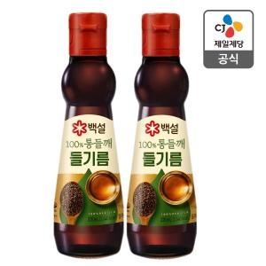 백설 통들깨 들기름 320ml (2개)_이미지