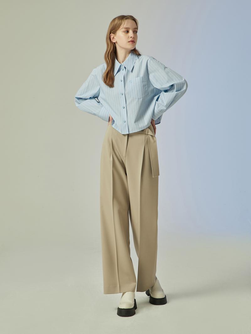 씨씨콜렉트 SET UP 포멀 밸티드 와이드 팬츠 C231MSA201_이미지