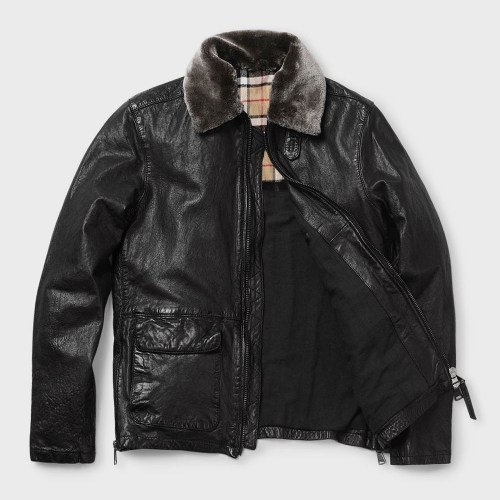  빠니깔레 Made In Italy 오일 워싱 양가죽 자켓 F-HLJP501