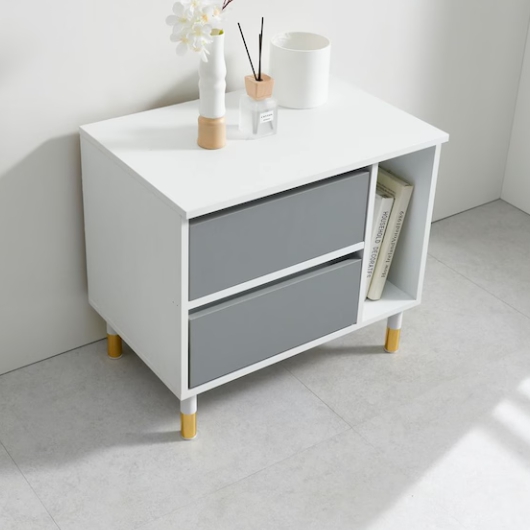 하임 네리오 2단 핸들리스 모던 오픈 협탁 600