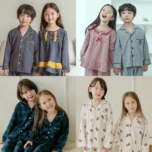첨이첨이 아동 잠옷 파자마 세트 남아 여아 원피스 여름 반팔_이미지