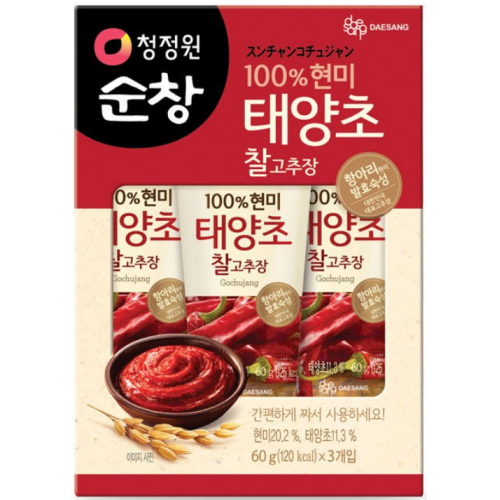  청정원 순창 현미 태양초 찰고추장 60g [3개]