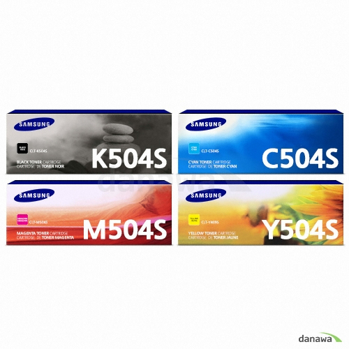 삼성전자 정품 CLT-K504S, CLT-C504S, CLT-M504S, CLT-Y504S 4색 세트