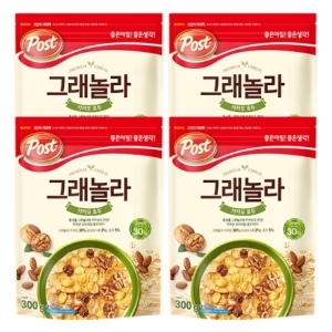 동서식품 포스트 그래놀라 카카오호두, 300g, 4개