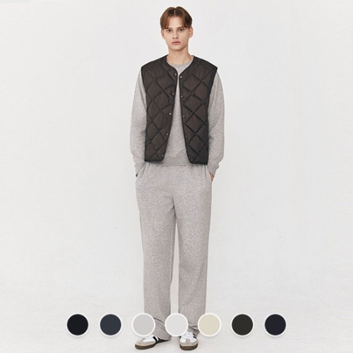 남성 겨울 기모 스트레이트 일자핏 밴딩 트레이닝 팬츠 115955