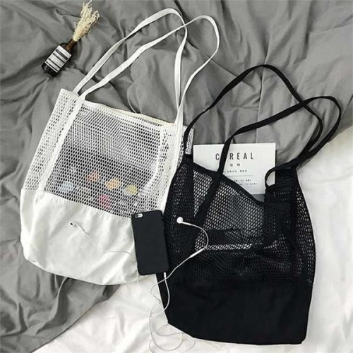 라일리 Rly 망사 가방 숄더백 시장 나들이 장바구니 그물 네트백 S9508883_이미지