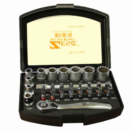 1/4인치 멀티 비트 복스 세트 Z-1428 (28pcs)