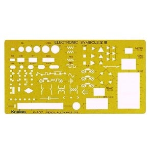 코링 전기기호정규 K-407 템플렛 모형자 모양자_이미지