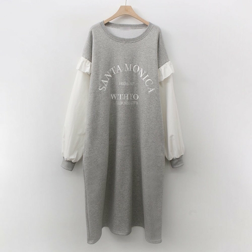 아이우먼 프릴소매기모롱원피스 POK641M411 빅사이즈