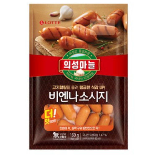 롯데웰푸드 롯데햄 의성마늘비엔나 160g (10개)_이미지