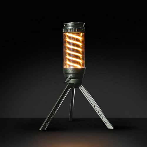 로티캠프 2in1 쉐이드 캠핑 랜턴 LED 충전식 조명 작업등 (카키)_이미지