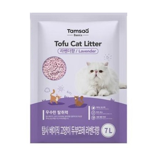 탐사 베이직 고양이 두부모래 라벤더 2.8kg (6개)