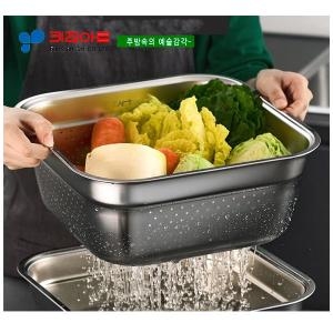 스텐정사각설거지통 타공 8L 23019