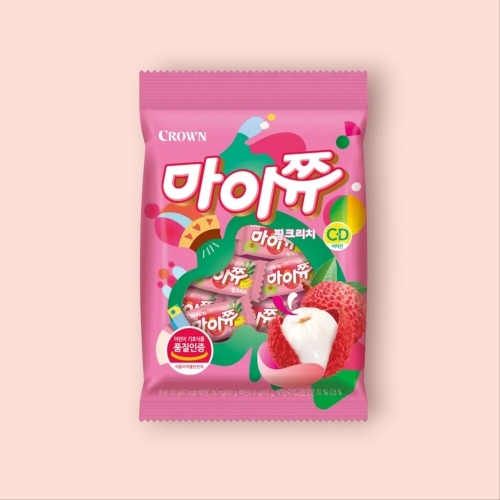 크라운제과 마이쮸 핑크리치 100g (20개)_이미지