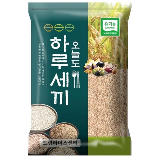드림라이스센터 오늘도 하루세끼 유기농 현미 4kg (20년산) (1개)_이미지