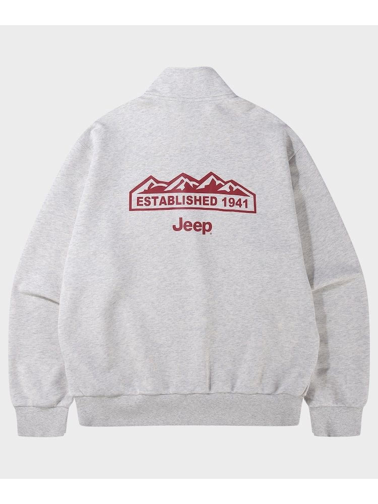 JEEP M-Logo 에센셜 하프집업 맨투맨 JR5TSU838MR HLFMB1N 114IWWQ QDIJR5TSU838MR_이미지