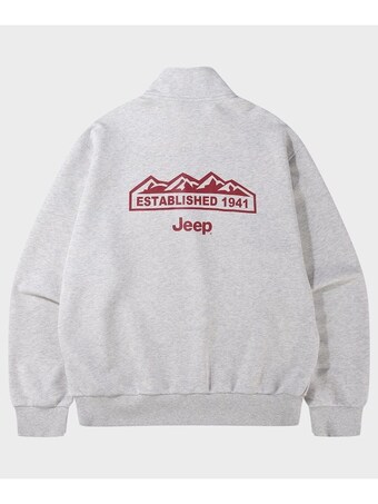 JEEP M-Logo <b>에센셜</b> <b>하프</b><b>집업</b> 맨투맨 JR5TSU838MR HLFMB1N 114IWWQ QDIJR5TSU838MR
