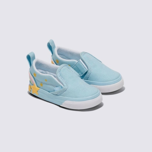 반스 VN000D4FBER 토들러 Slip-On 슬립온 벨크로 스타 벨크로 키즈 캔버스화 유아용 아동화_이미지