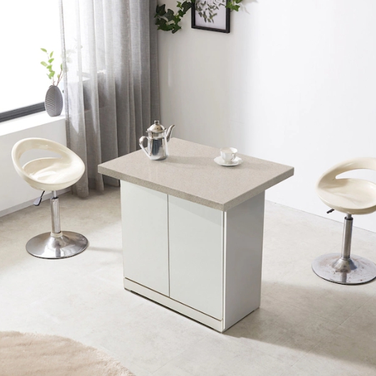 인조대리석 H1000 클로이 아일랜드 식탁 홈바 1000