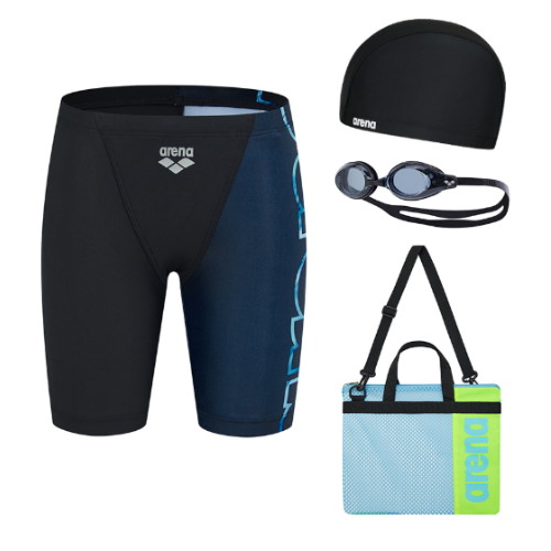 아레나 남아동 빅로고 4부 키트 A4BB1KB03BLK_이미지