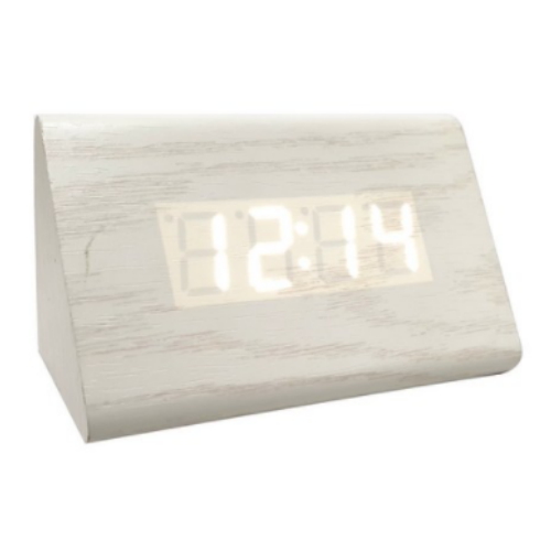 [불명] 우드 LED 디지털 탁상시계 알람시계 무소음