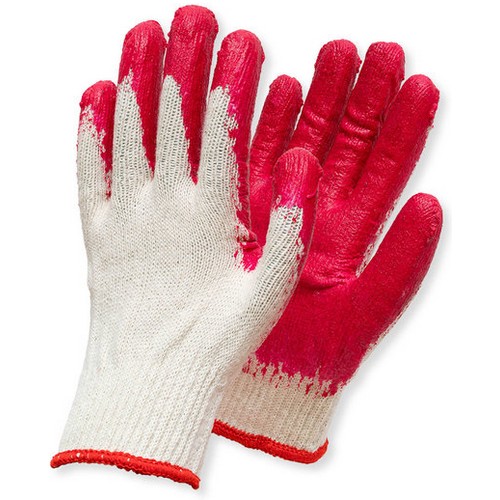 수입 적색 반코팅 장갑 10G