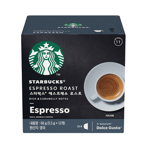 네슬레 네스카페 돌체구스토 스타벅스 에스프레소 로스트 캡슐커피 12캡슐 (1팩)_이미지