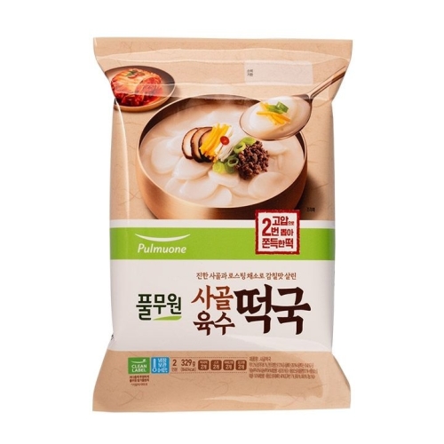 풀무원 사골육수 떡국 329g (1개)