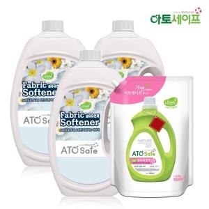 아토세이프 유연제 핑크로즈향 2.5L 3개+핑크로즈향 리필 1.8L 3개_이미지