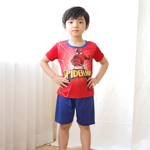 토토와모모 스파이더맨 마블 유아 남아 여름 등원룩 실내복_이미지