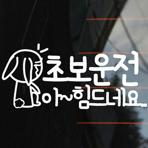 카티커 (418) 초보운전 아 힘드네요 초보운전 스티커
