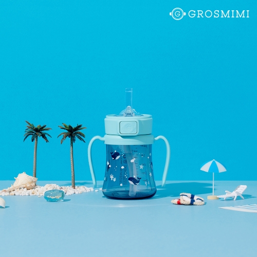 그로미미  PPSU 아기고래 빨대컵 200ml (1개)