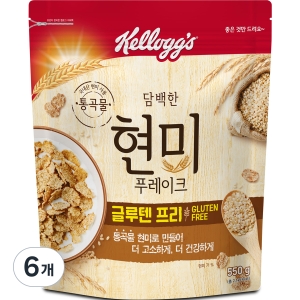 켈로그 담백한 현미 푸레이크 시리얼 550g 6개_이미지