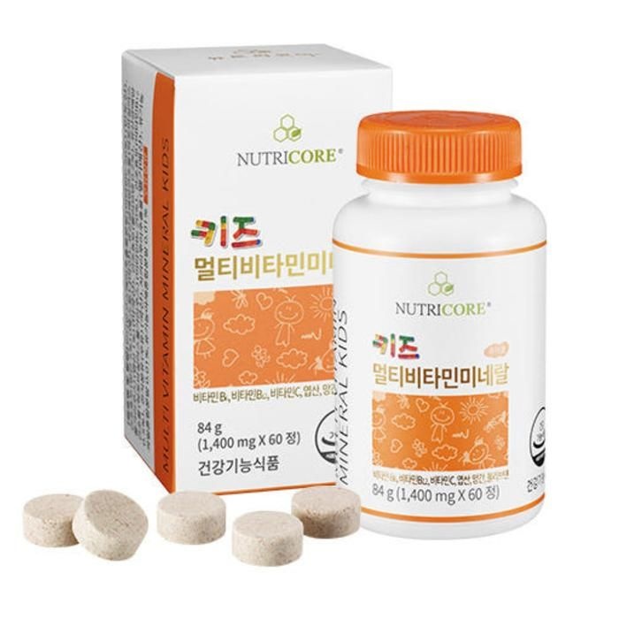 뉴트리코어 키즈 멀티비타민 미네랄 60정
