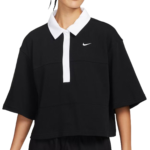 나이키 오버사이즈 반팔 폴로 탑 IB2154-010 (병행)_이미지