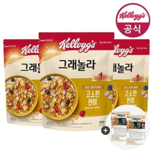 큐브 현미 그래놀라 500g 3개 + 미니시리얼 80g
