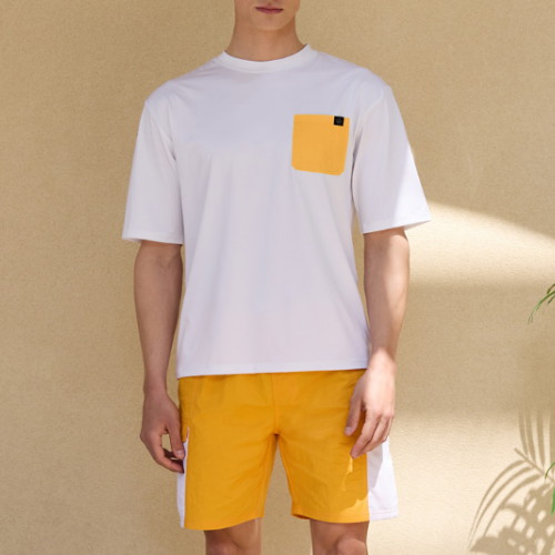 베이직엘르 남성 반팔 래쉬가드 비치반바지 세트 BEM-X903Y