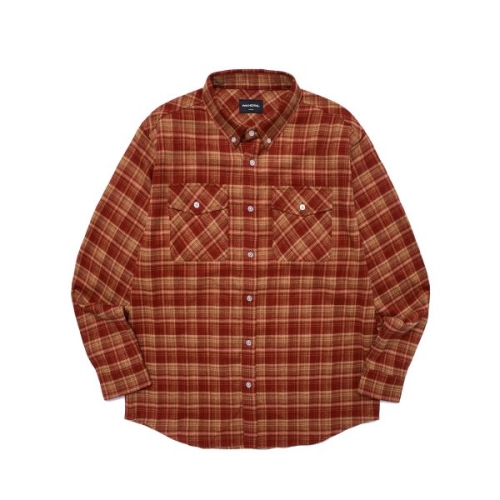 위캔더스 WKNDRS CHECKERED SHIRT BURGUNDY WS2502SH01BU 413899_이미지