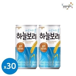 웅진 하늘보리 180ml 30캔 차음료_이미지