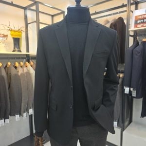 세정 트레몰로 남성 가을겨울용 블랙 케쥬얼 정장자켓 TRNFA5F33