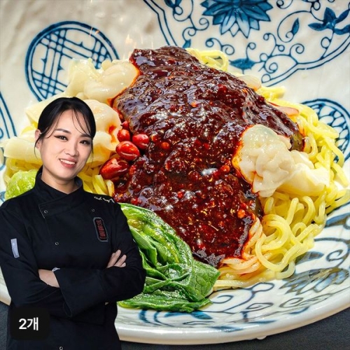 쿡솜씨 티엔미미 정지선 비빔새우완탕면 300g (2개)_이미지
