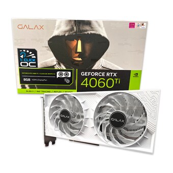 갤럭시 GALAX 지포스 RTX <b>4060</b> <b>Ti</b> WHITE OC V2 D6 8GB