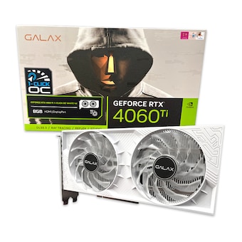 갤럭시 GALAX 지포스 RTX 4060 <b>Ti</b> WHITE OC V2 D6 8GB