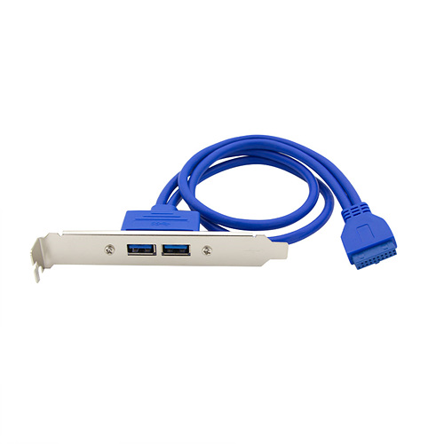SOLTOP-2153 20핀 to USB 3.0 2포트 확장 브라켓