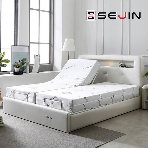 세진침대 아트리 트윈 LED모션베드 S+S (200T천연라텍스)_이미지