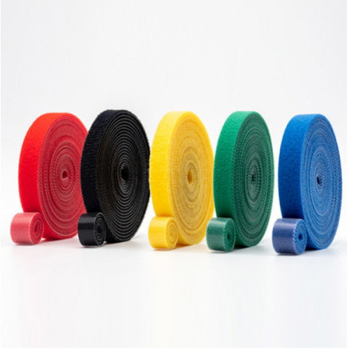 [불명] 벨크로 케이블 롤타이 1m (노랑, 폭 20mm)_이미지