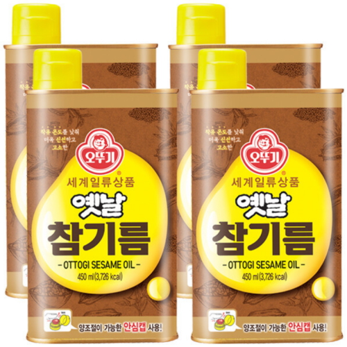 오뚜기 옛날 참기름 450ml (4개)_이미지