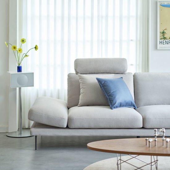 에싸 로프트 리브 패브릭 소파 4인용 (스툴포함)_이미지